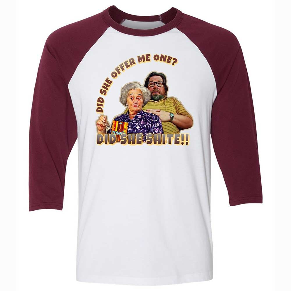 Unisex 3/4 Baseball Tee - 191WK75U - White/Maroon - 7