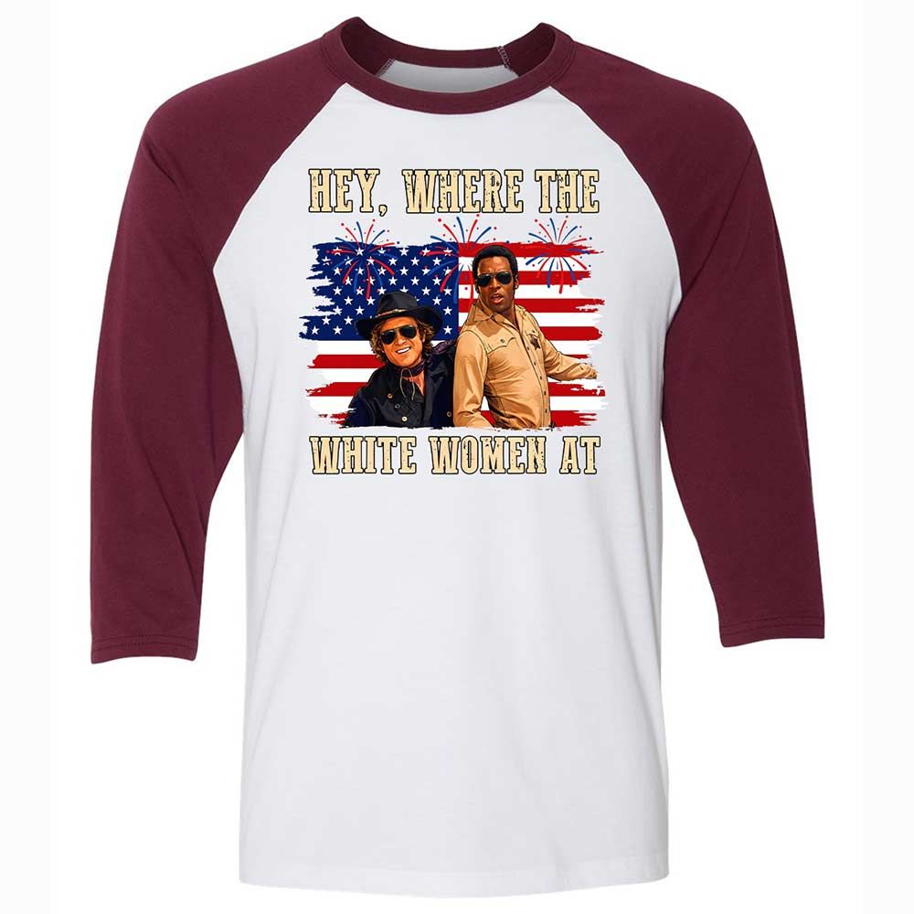 Hey Where The White At - White/Maroon - 7