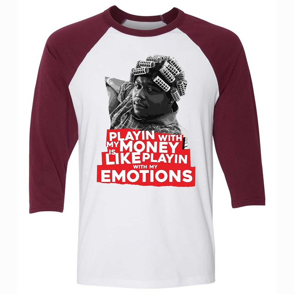 Unisex 3/4 Baseball Tee - JFY5HSYJ - White/Maroon - 7