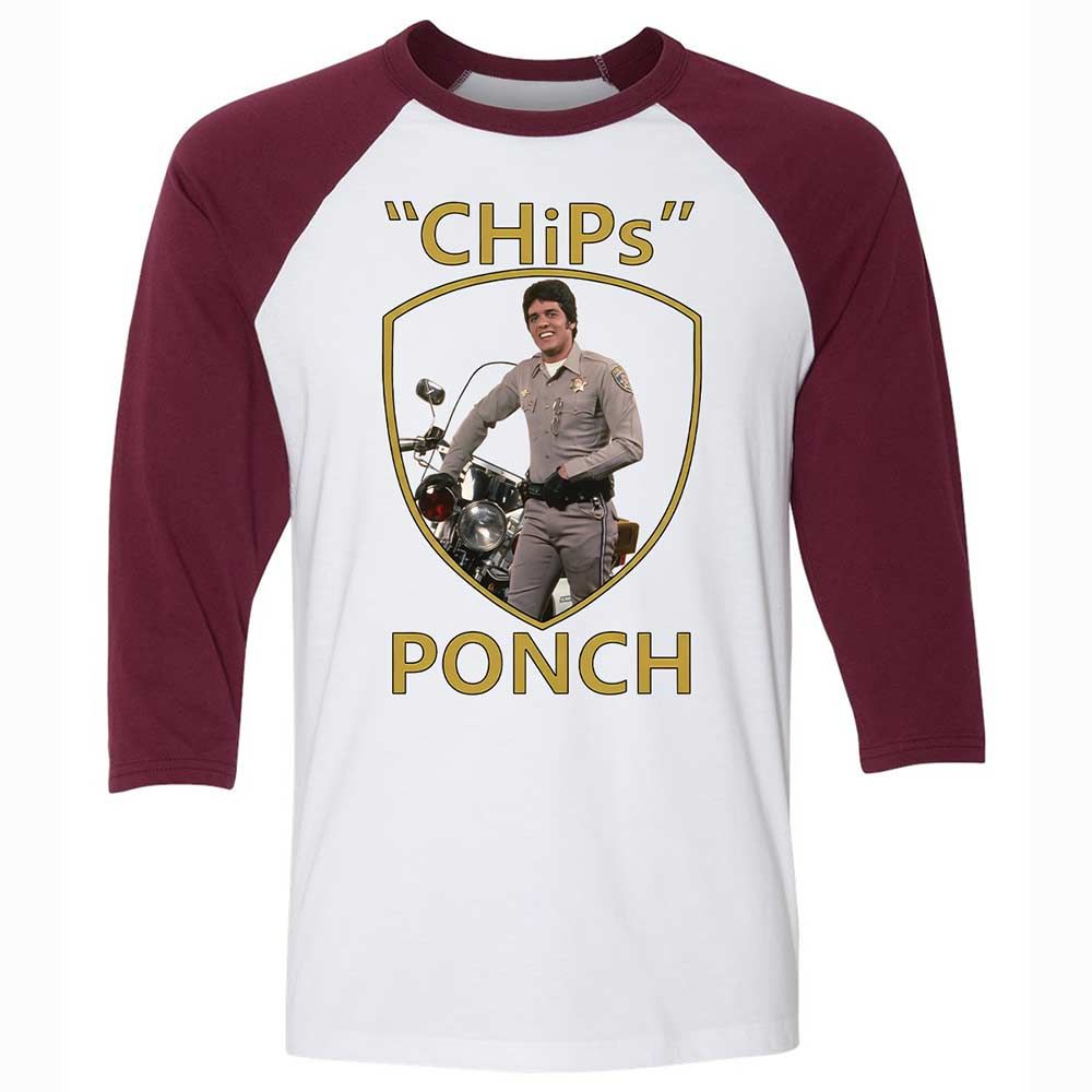 Unisex 3/4 Baseball Tee - LBWJ4ENH - White/Maroon - 7