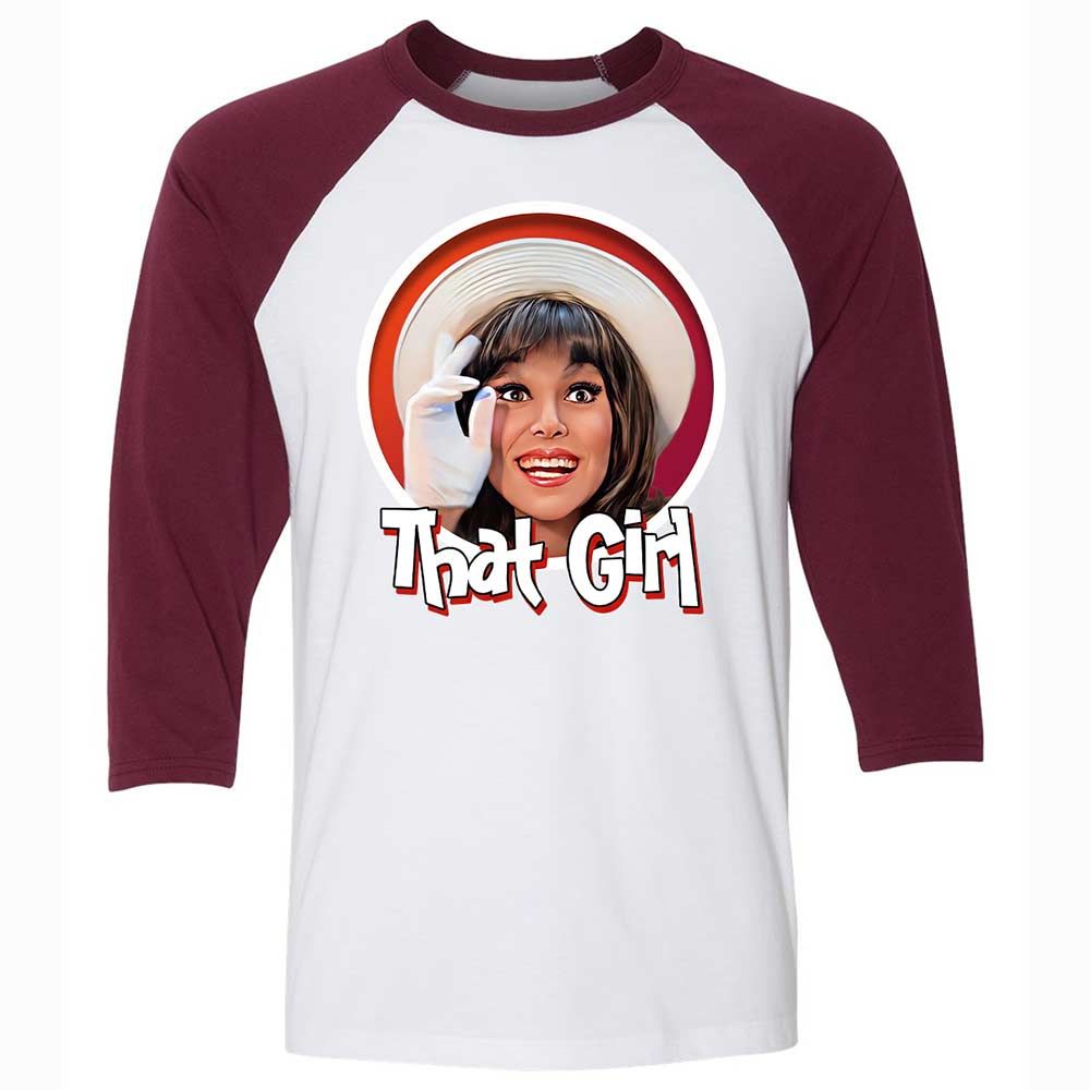 Unisex 3/4 Baseball Tee - F7KRMB9Z - White/Maroon - 7