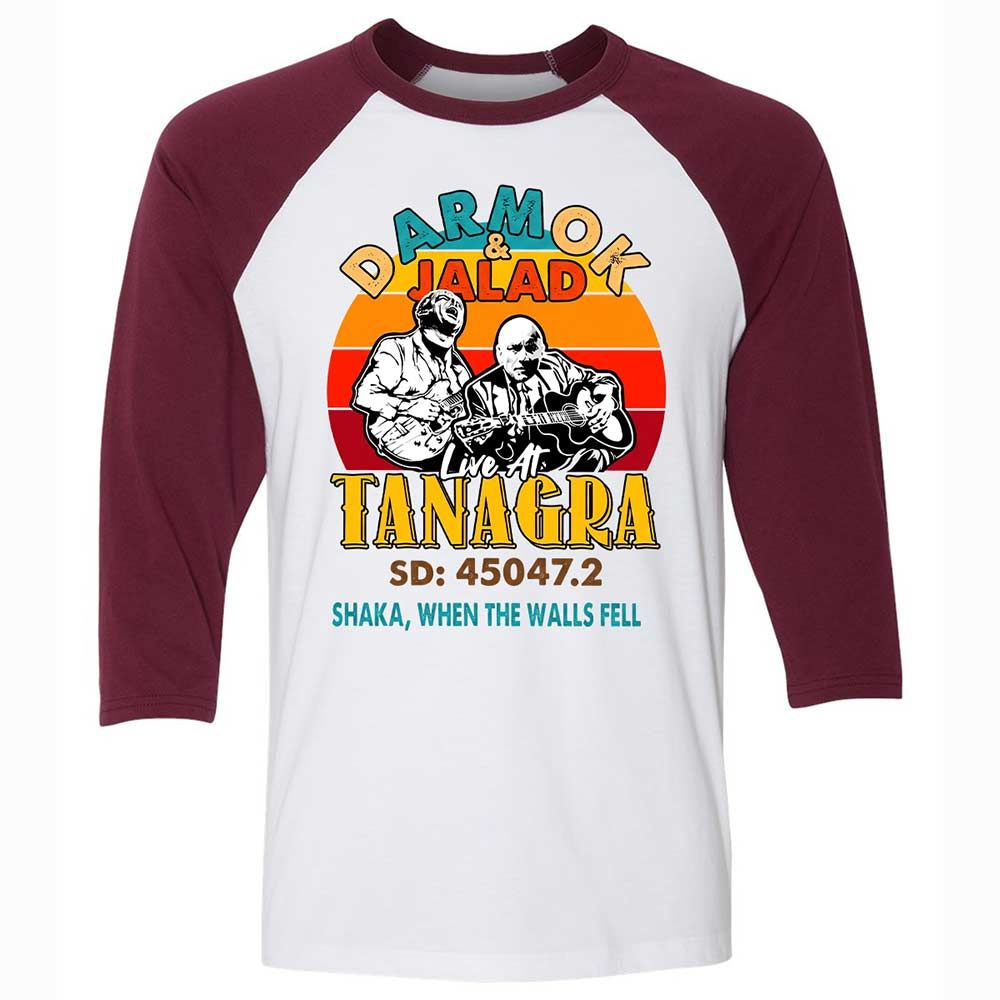 Unisex 3/4 Baseball Tee - 265KY4NY - White/Maroon - 7