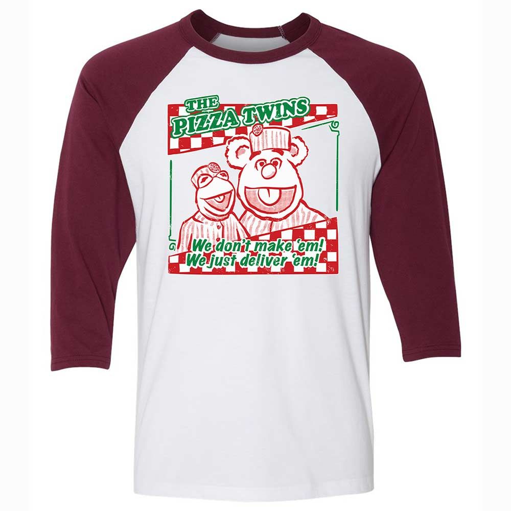Unisex 3/4 Baseball Tee - BCR7WXEF - White/Maroon - 7