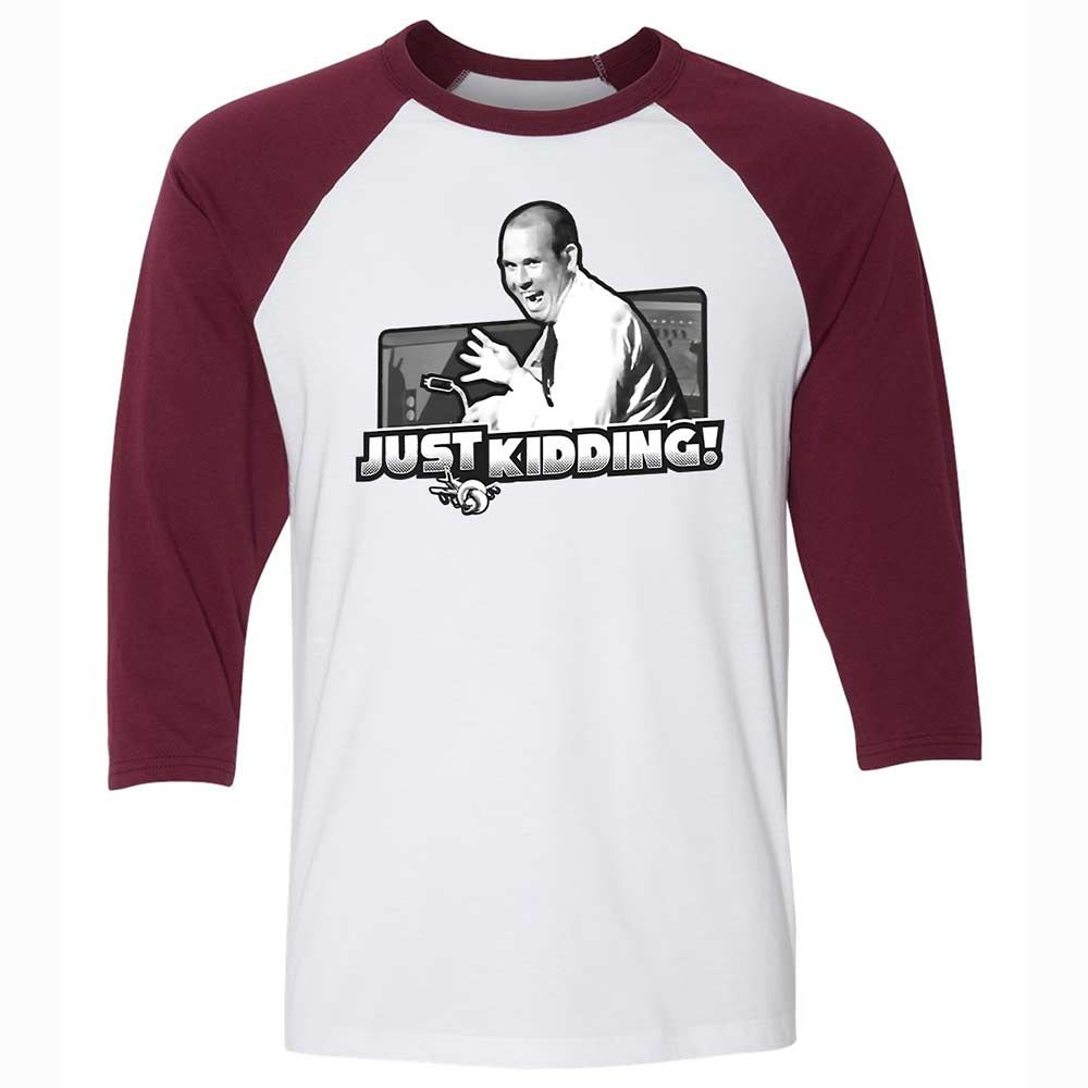 Unisex 3/4 Baseball Tee - WBJSX8QG - White/Maroon - 7
