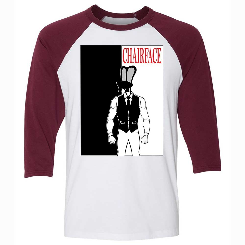 Chairface - White/Maroon - 7