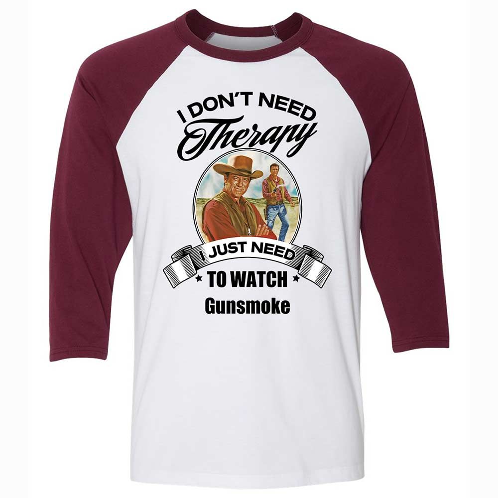 I Don't Need Therapy - White/Maroon - 7