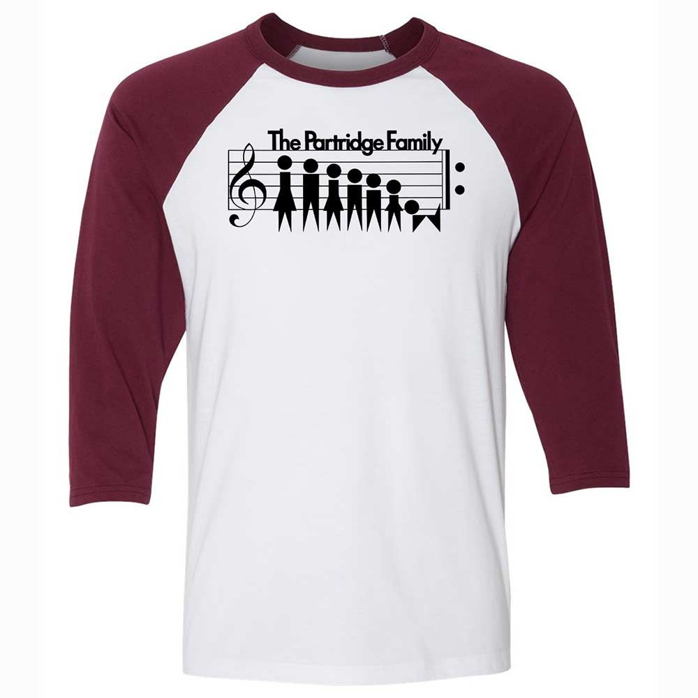 Unisex 3/4 Baseball Tee - CFW8XB2C - White/Maroon - 7