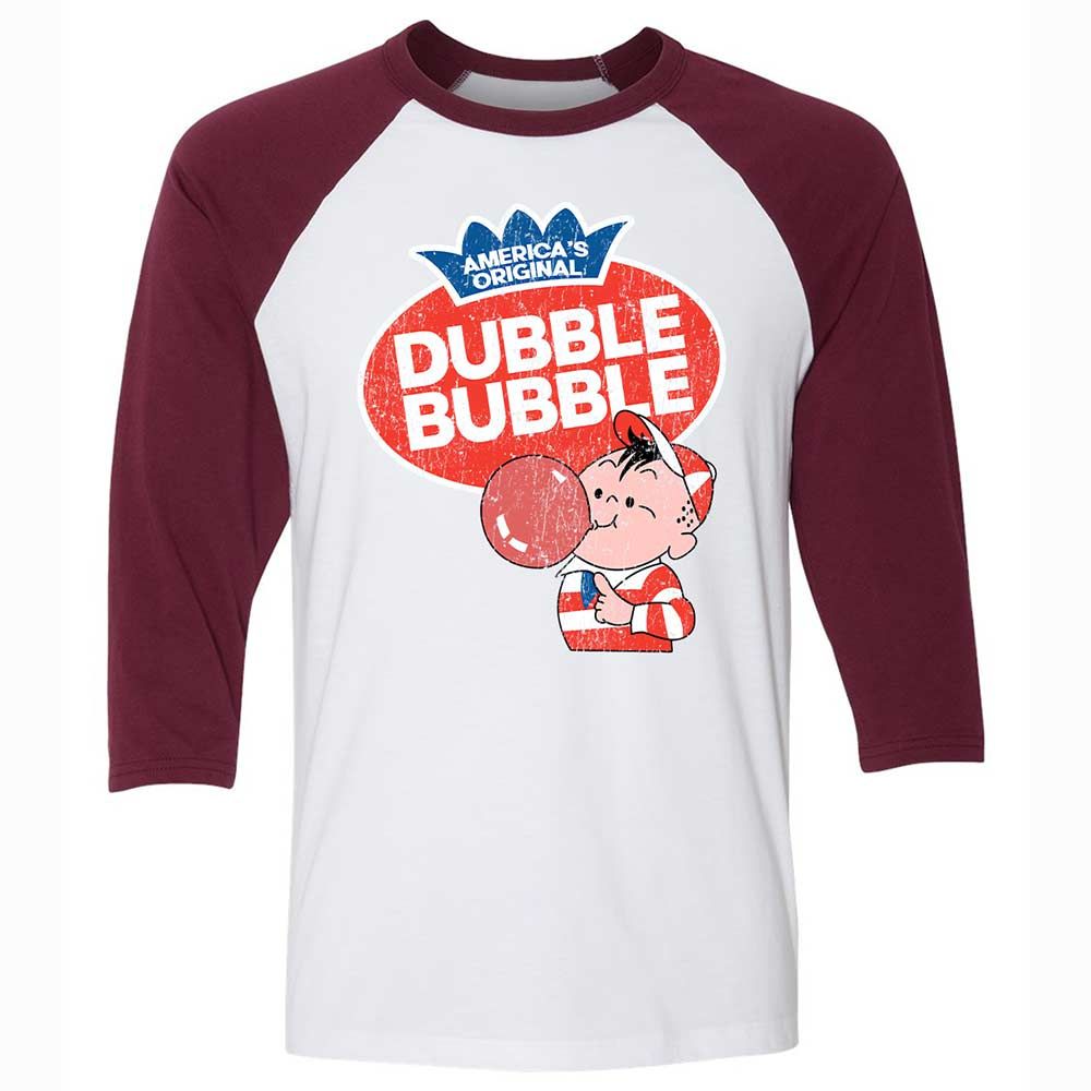 Unisex 3/4 Baseball Tee - 7KC9712Q - White/Maroon - 7