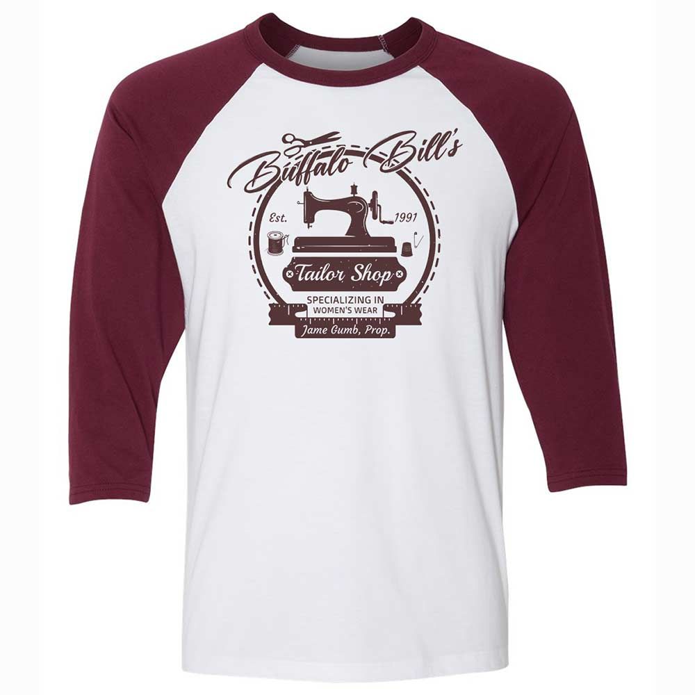 Unisex 3/4 Baseball Tee - 4U6E2BG2 - White/Maroon - 7
