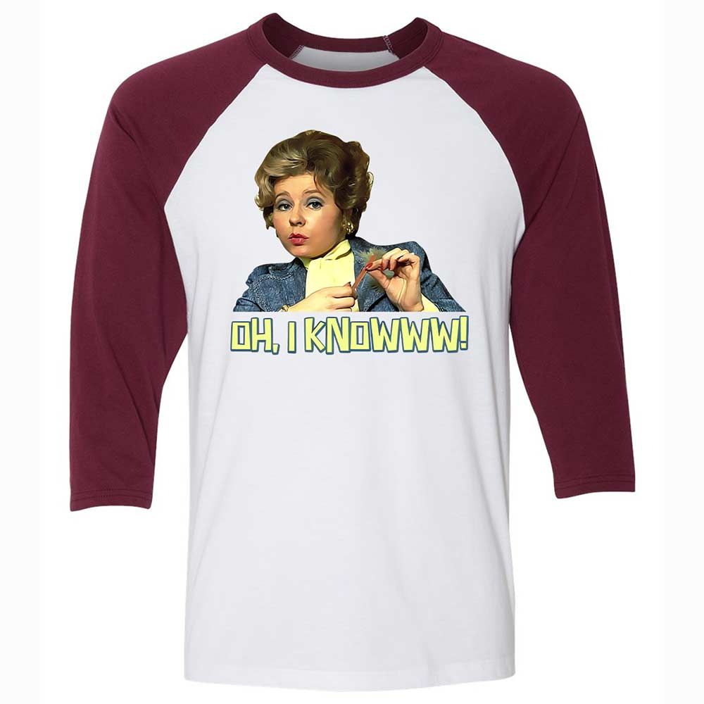 Unisex 3/4 Baseball Tee - 297L42KG - White/Maroon - 7