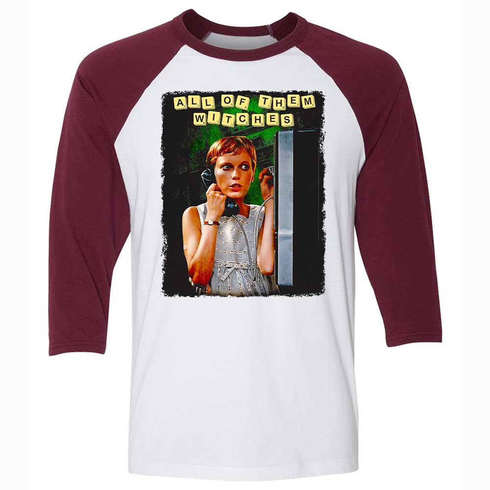 Unisex 3/4 Baseball Tee - 3FRSWMMB - White/Maroon - 7
