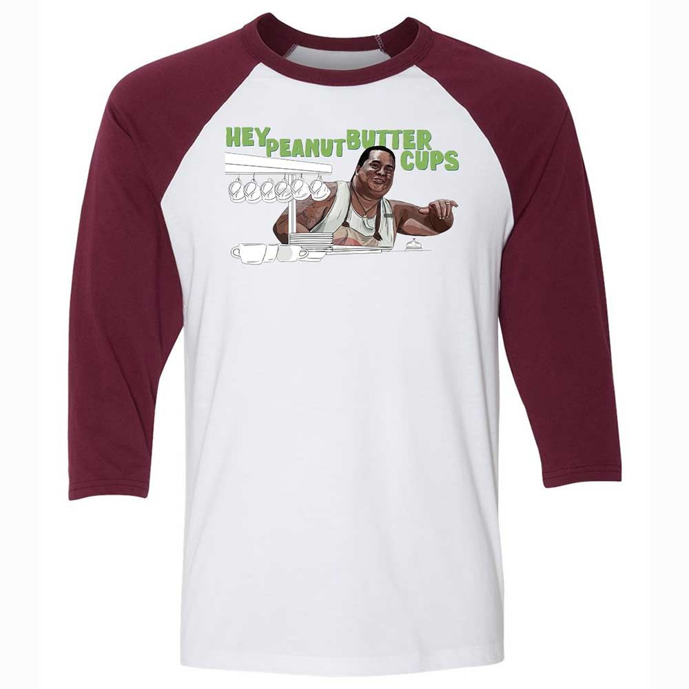Unisex 3/4 Baseball Tee - AKSHMHD9 - White/Maroon - 7