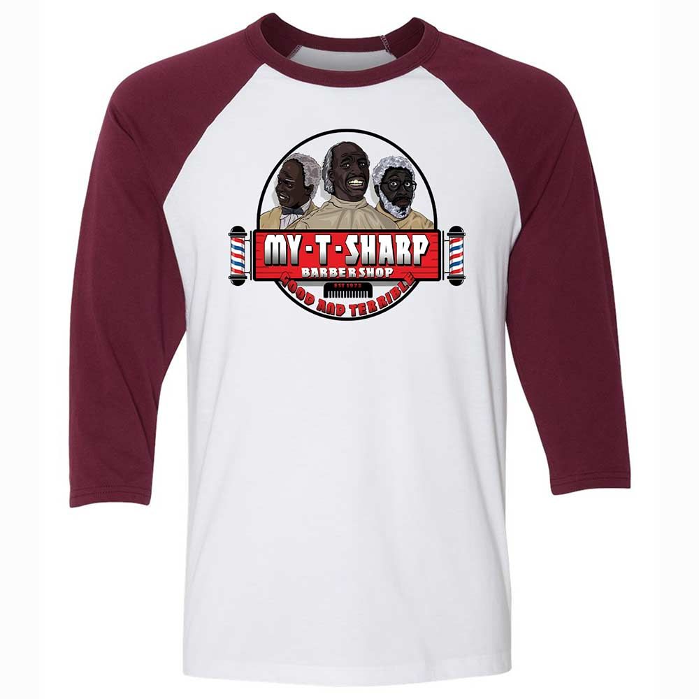 My-T-Sharp - White/Maroon - 7