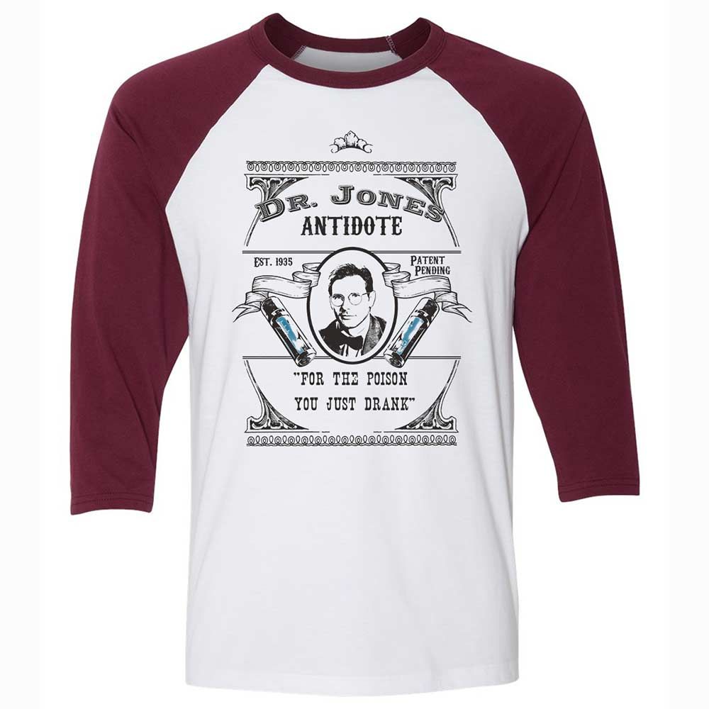 Unisex 3/4 Baseball Tee - 98W2K8HK - White/Maroon - 7