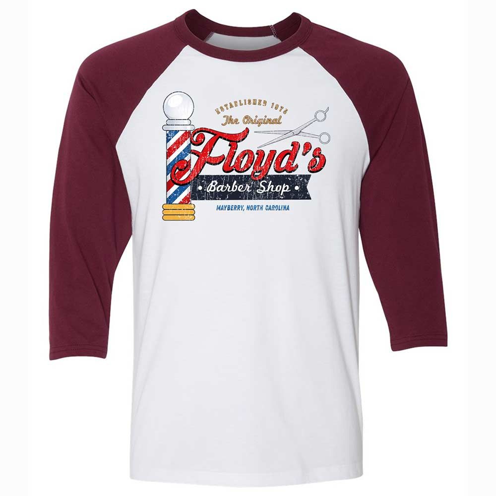 Unisex 3/4 Baseball Tee - WL653GY2 - White/Maroon - 7
