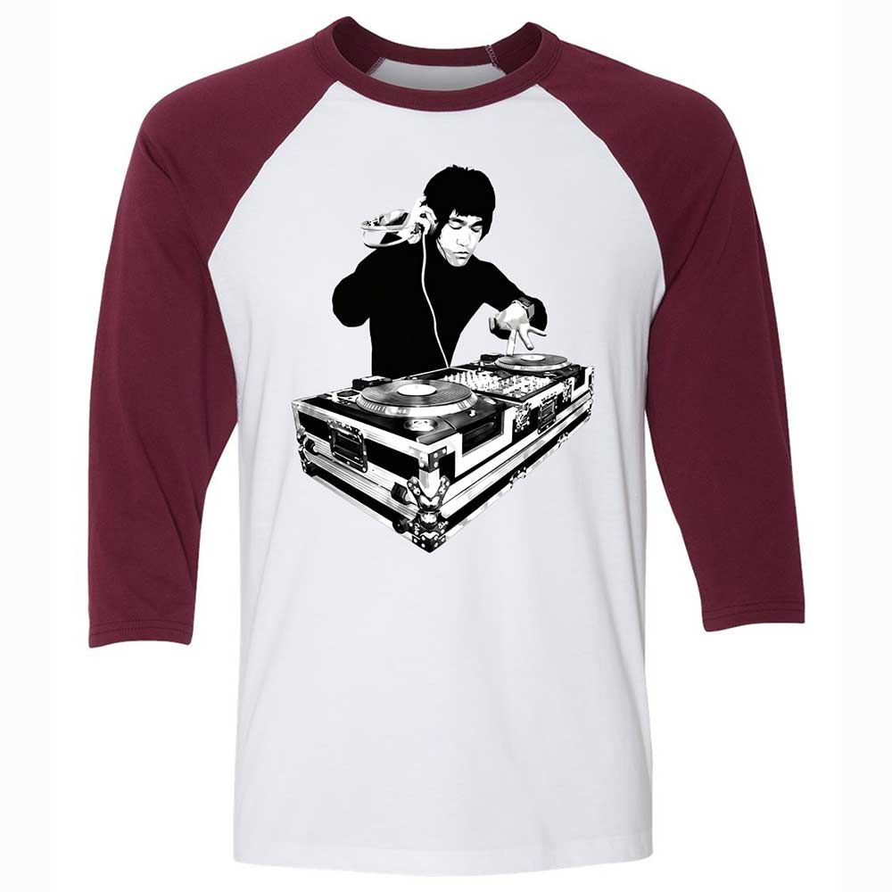 Bruce Lee DJ - White/Maroon - 7