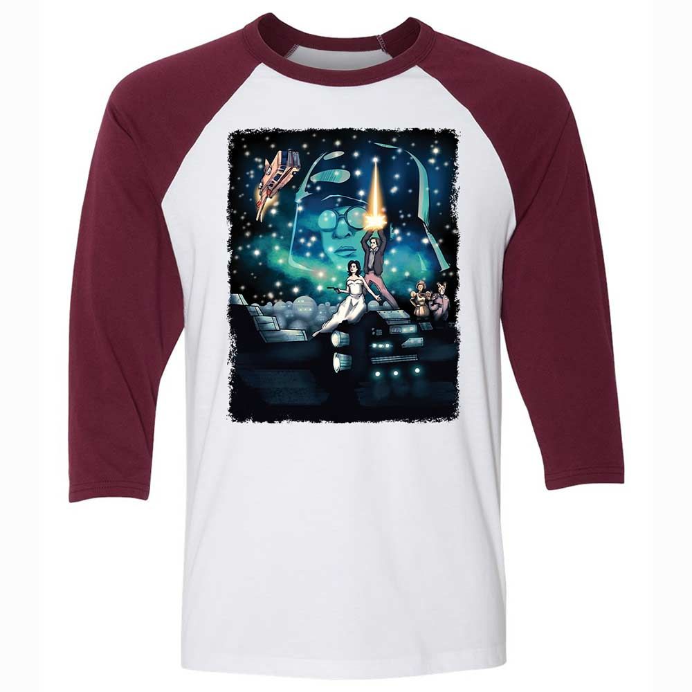 Unisex 3/4 Baseball Tee - 2ZSG4MQA - White/Maroon - 7