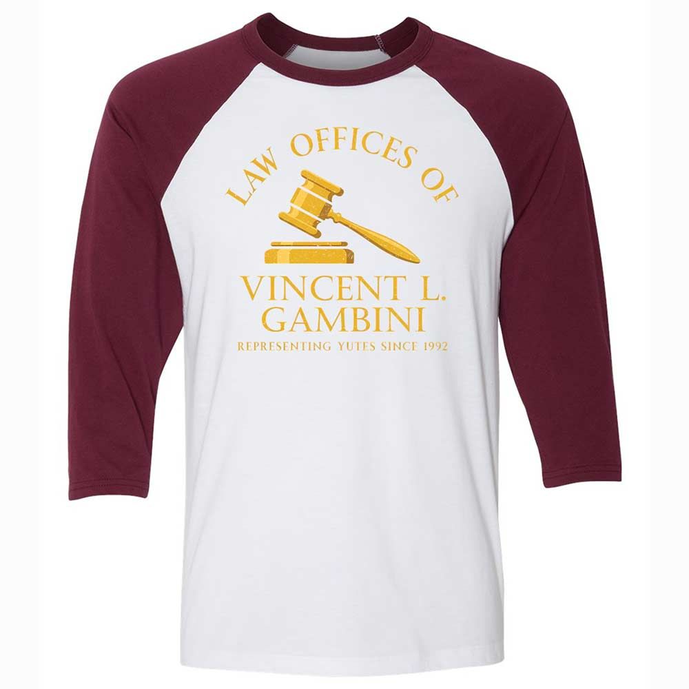 Unisex 3/4 Baseball Tee - KKH6J5LP - White/Maroon - 7