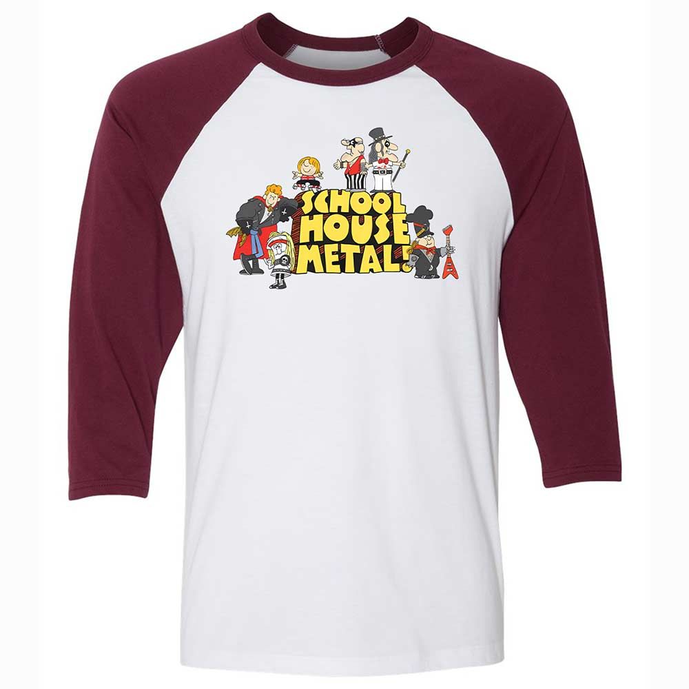 School House Metal - White/Maroon - 7