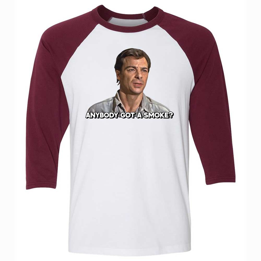 Unisex 3/4 Baseball Tee - Z69J2GDX - White/Maroon - 7