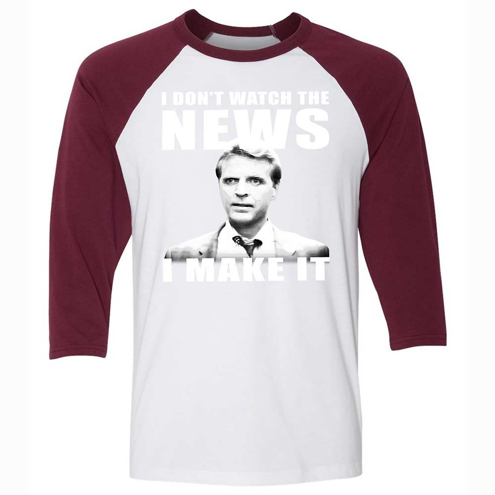 Unisex 3/4 Baseball Tee - FWZNXGWX - White/Maroon - 7
