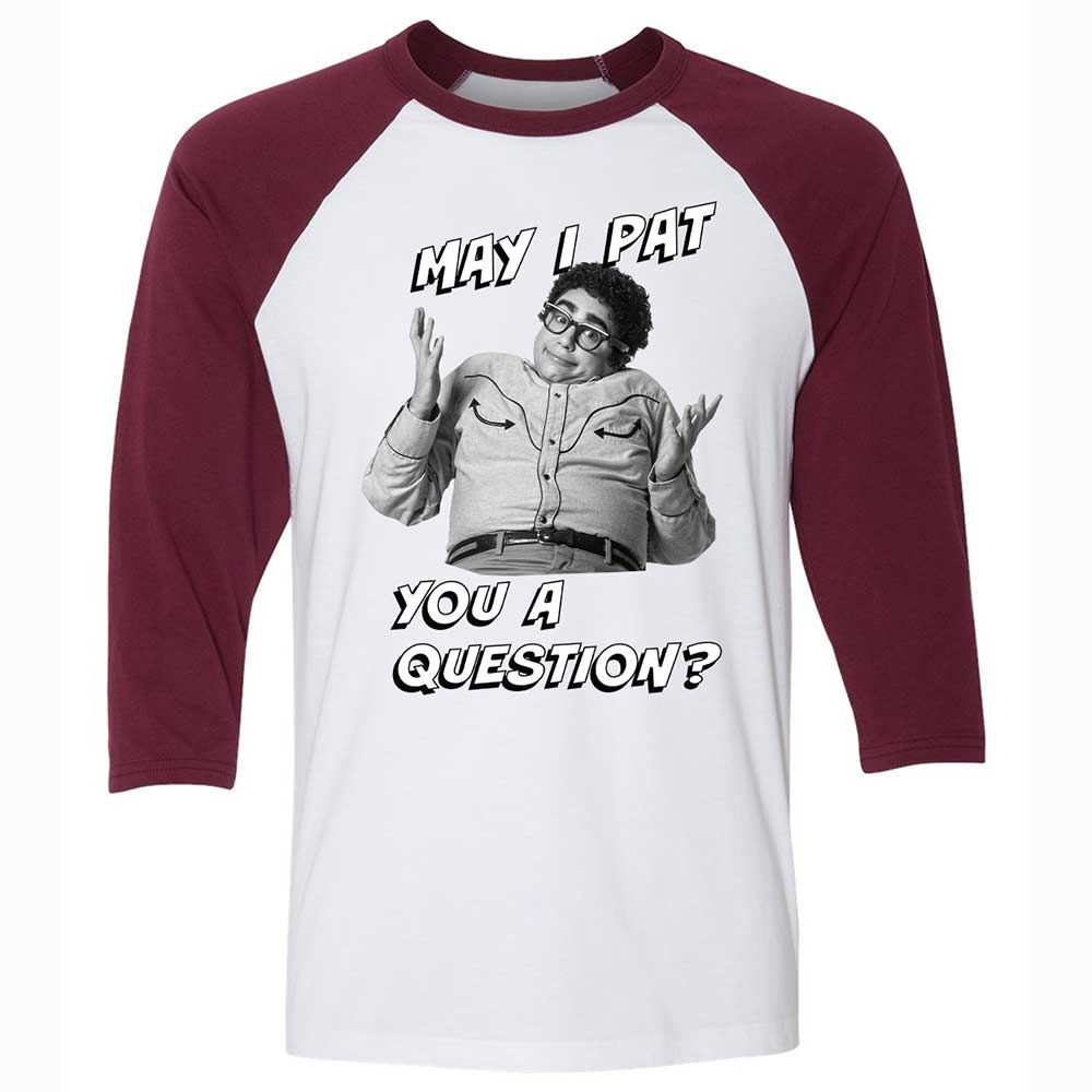 Unisex 3/4 Baseball Tee - 5XR1F4H8 - White/Maroon - 7
