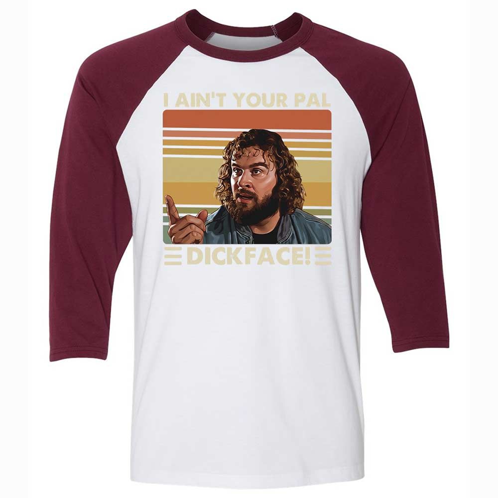 Unisex 3/4 Baseball Tee - RDEPA9SK - White/Maroon - 7