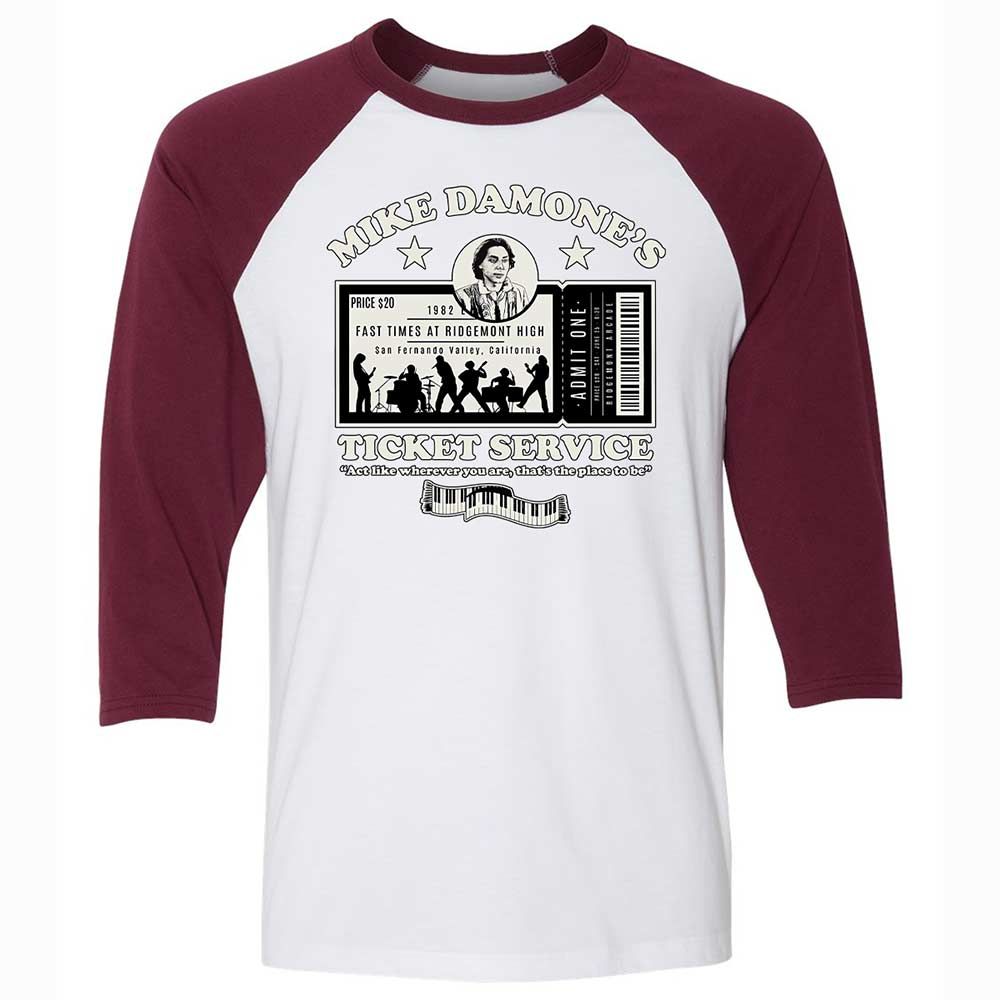 Damone's Ticket Service - White/Maroon - 7