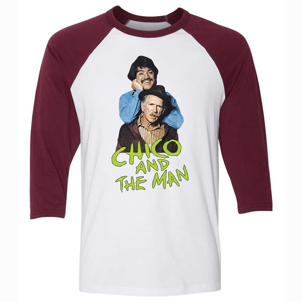 Unisex 3/4 Baseball Tee - L1QBV6SX - White/Maroon - 7