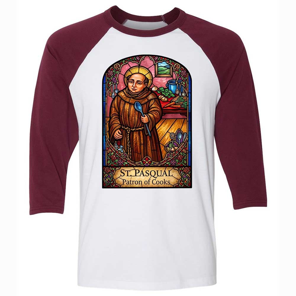 Patron of Cooks - White/Maroon - 7