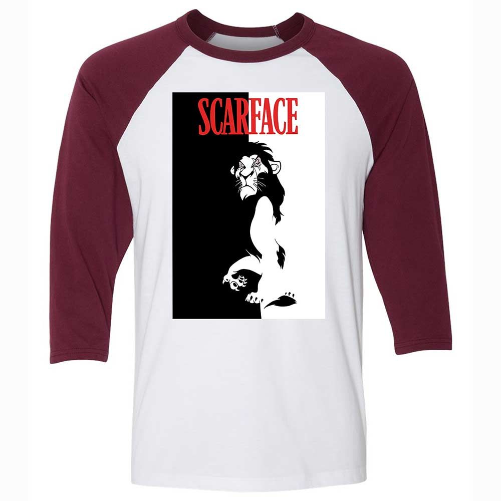 Scarface - White/Maroon - 7