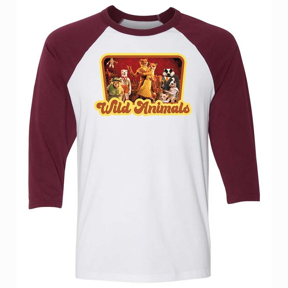 Wild Animals - White/Maroon - 7