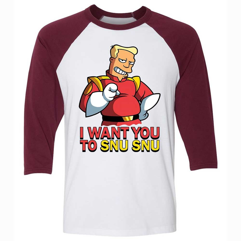 Unisex 3/4 Baseball Tee - 4DF2JRDJ - White/Maroon - 7