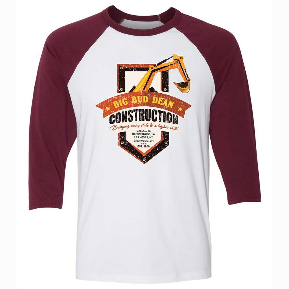 Unisex 3/4 Baseball Tee - AE3DNXRY - White/Maroon - 7