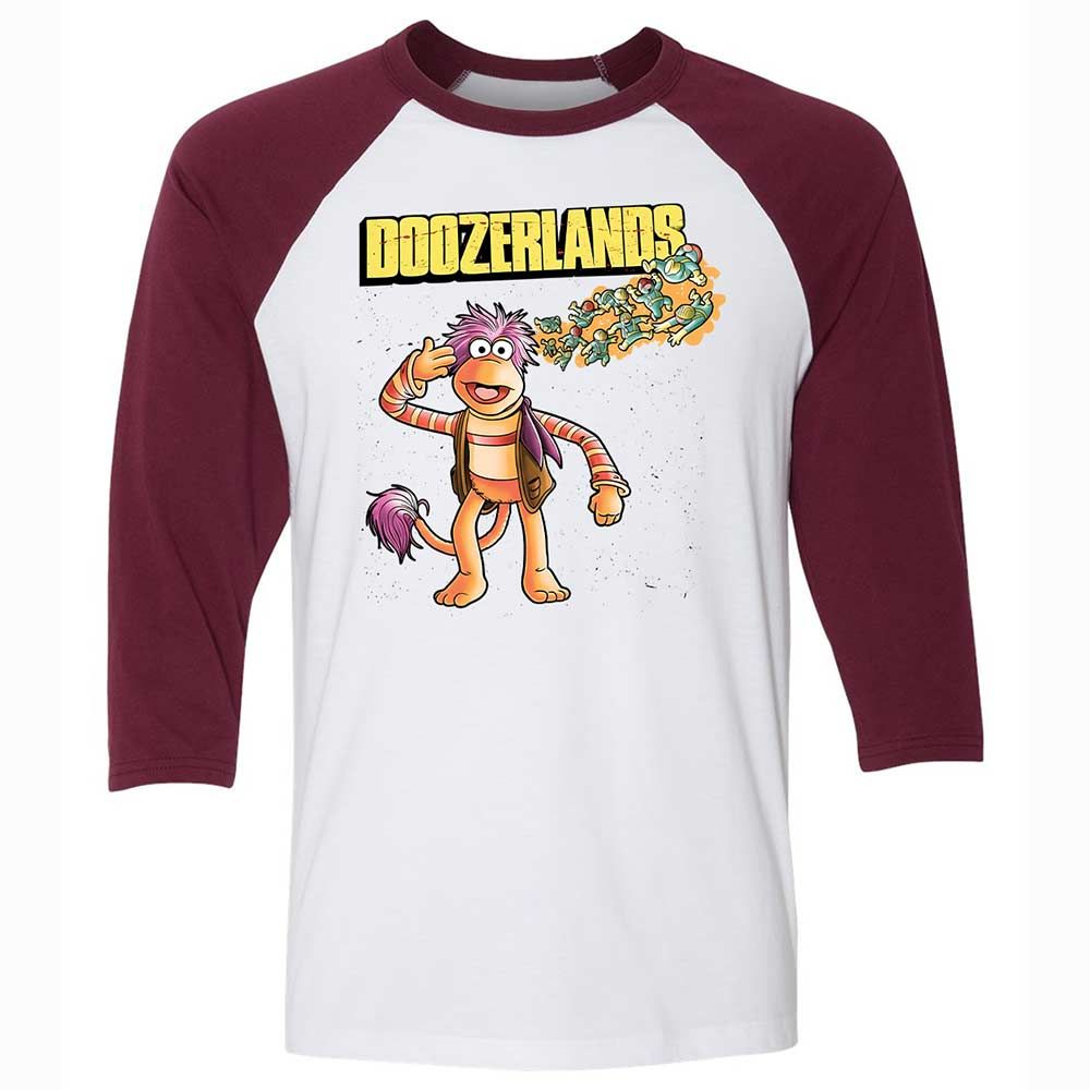 Unisex 3/4 Baseball Tee - ZV857GYX - White/Maroon - 7