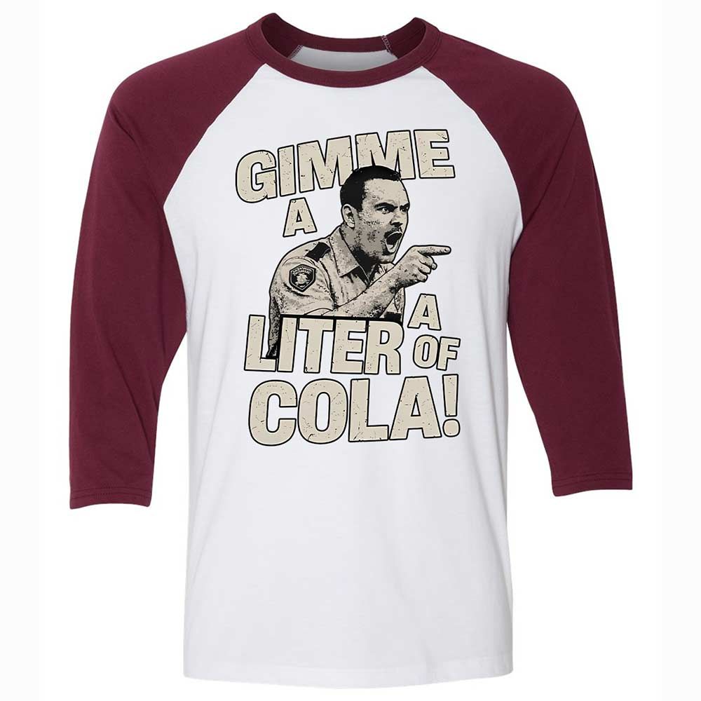 Unisex 3/4 Baseball Tee - WLY8JJU1 - White/Maroon - 7
