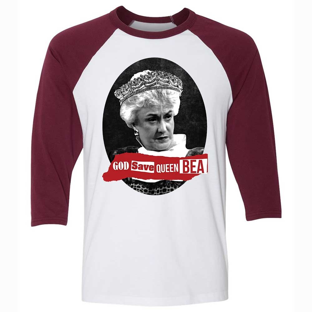 God Save Queen Bea - White/Maroon - 7