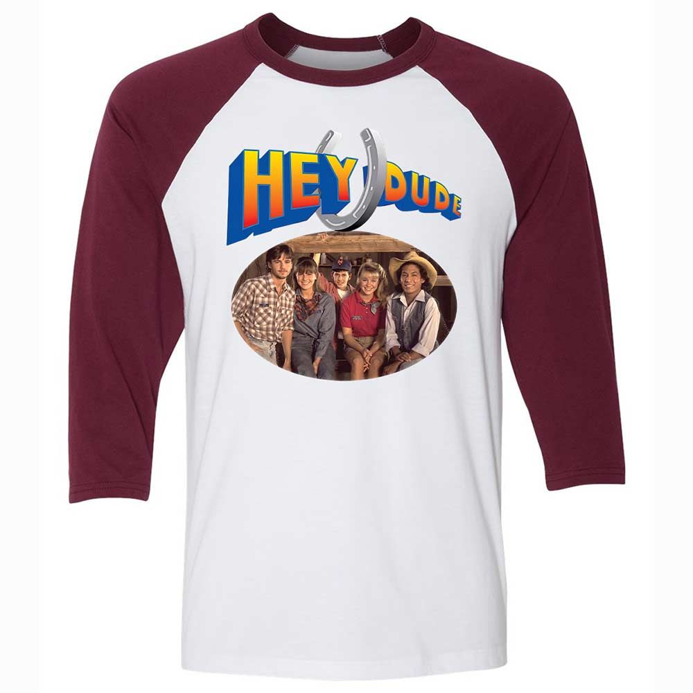 Unisex 3/4 Baseball Tee - AQ8P6JG7 - White/Maroon - 7