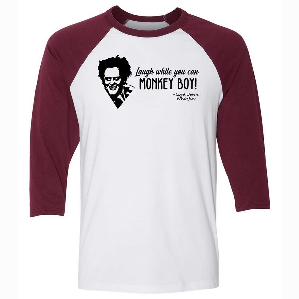 Laugh while you can - White/Maroon - 7