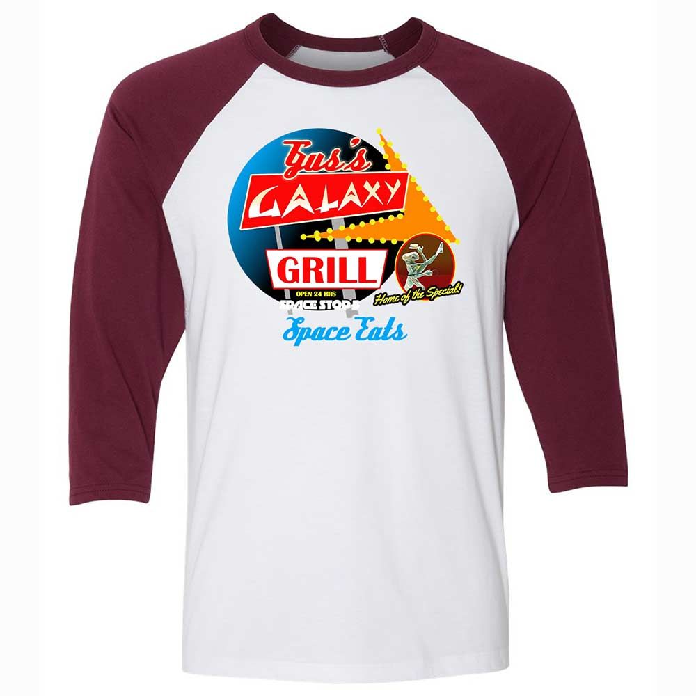 Unisex 3/4 Baseball Tee - BL7RLPRT - White/Maroon - 7