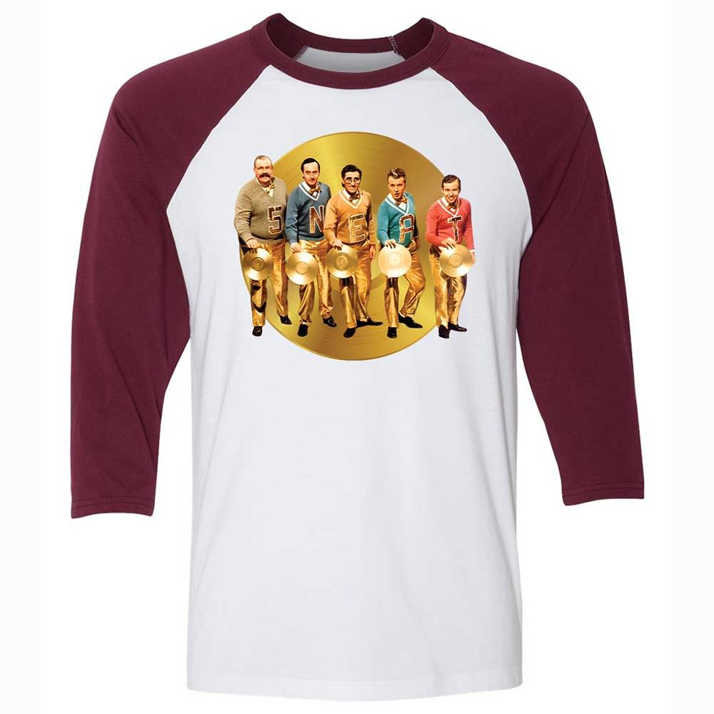 Unisex 3/4 Baseball Tee - S8DXGHAB - White/Maroon - 7