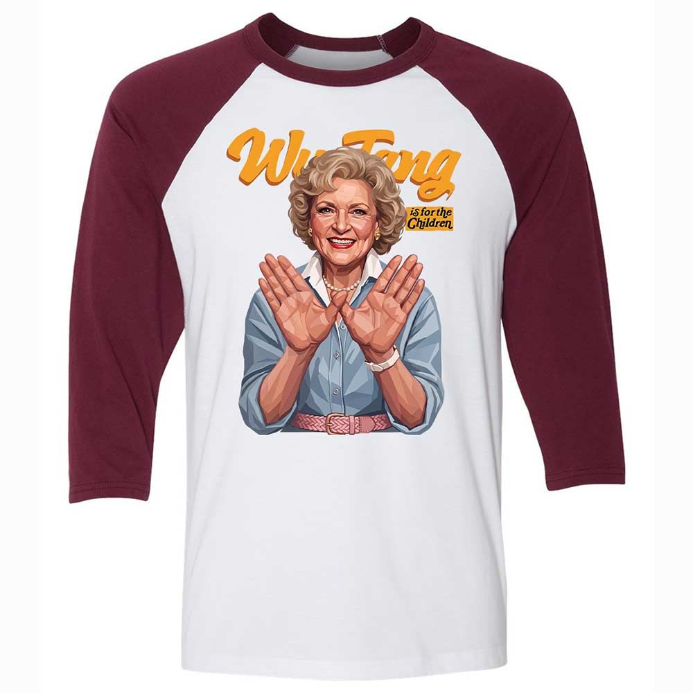 Stay golden and for the children - White/Maroon - 7