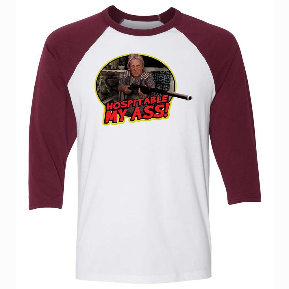 Unisex 3/4 Baseball Tee - GWT98QMT - White/Maroon - 7