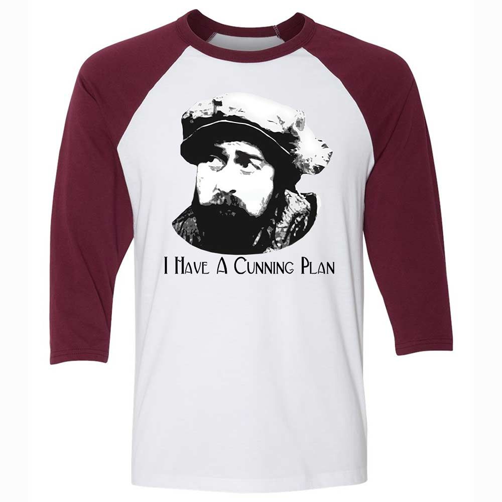 I Have A Cunning Plan - White/Maroon - 7
