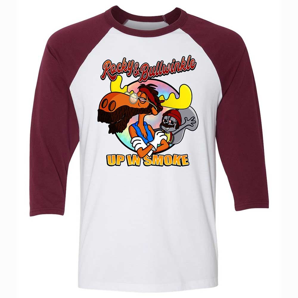 Funny Up In Smoke - White/Maroon - 7