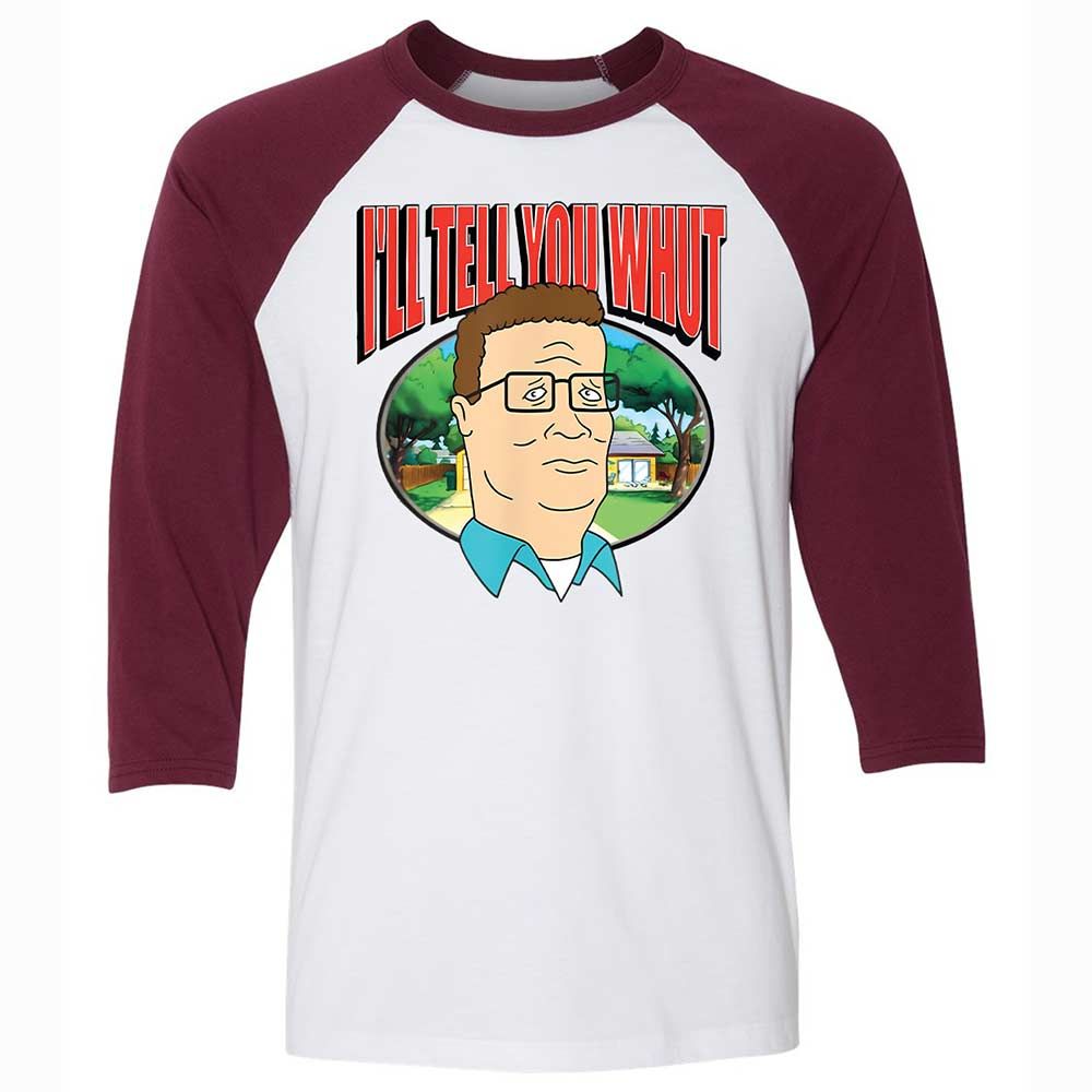 Unisex 3/4 Baseball Tee - 9UAWRSHW - White/Maroon - 7