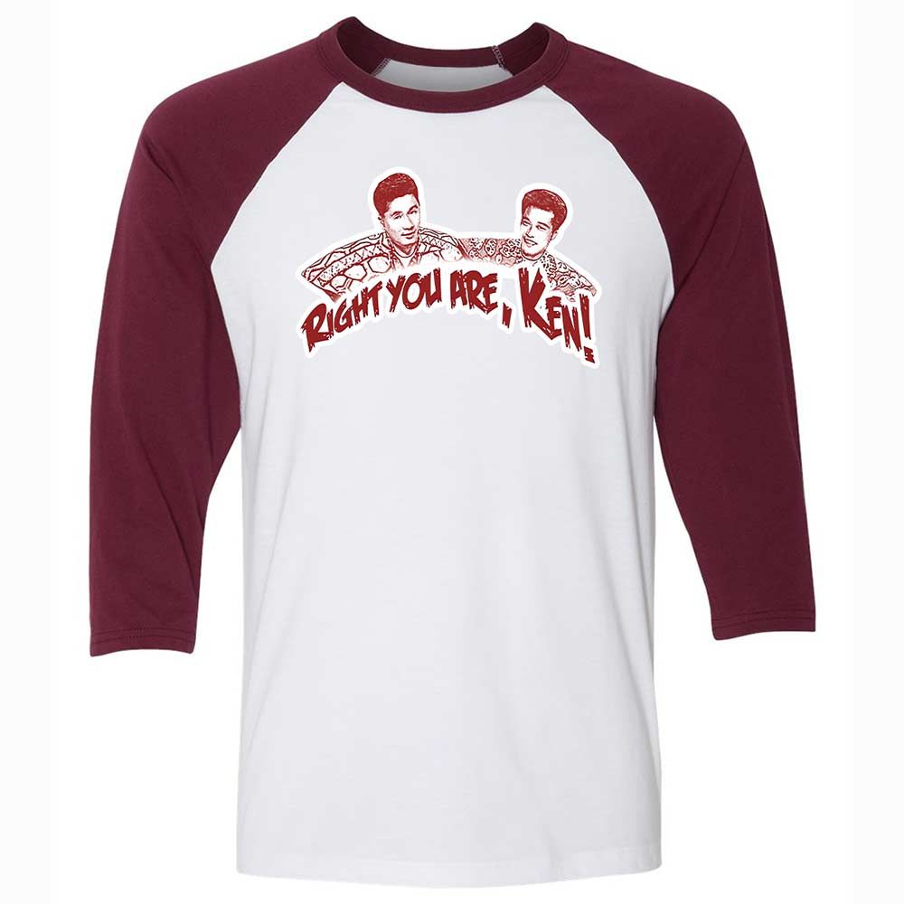 Unisex 3/4 Baseball Tee - Y2GX1EXS - White/Maroon - 7