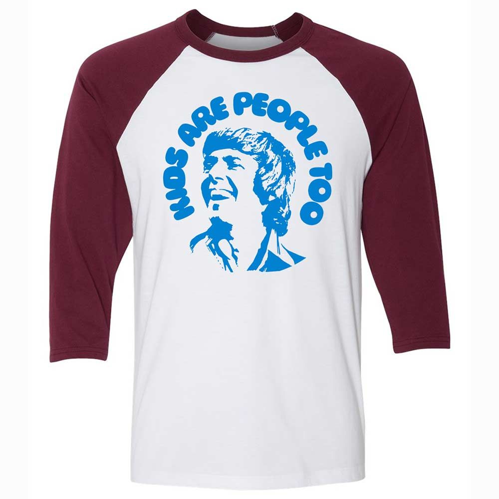 Unisex 3/4 Baseball Tee - QJU1WQFB - White/Maroon - 7