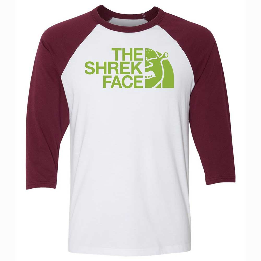 Unisex 3/4 Baseball Tee - ZHD8EP7H - White/Maroon - 7