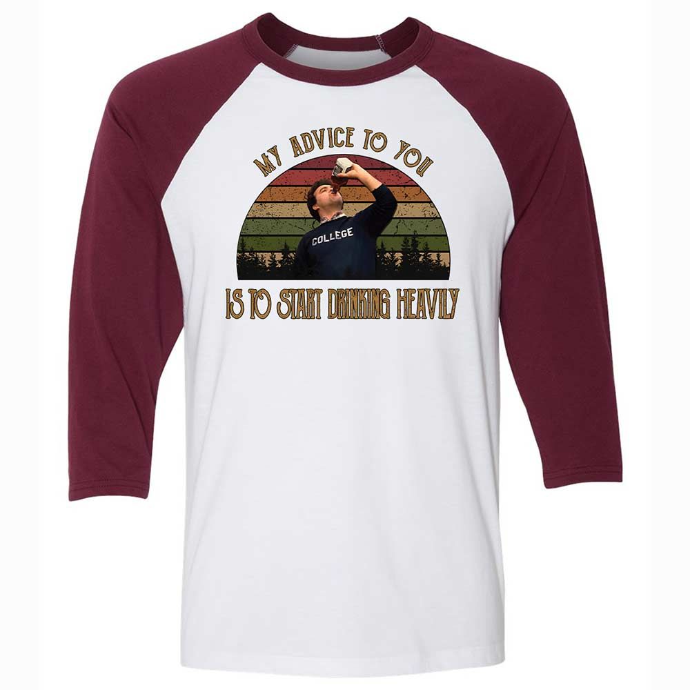 Unisex 3/4 Baseball Tee - 3CEY4N25 - White/Maroon - 7